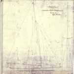 Rigg och Segelritning för Båtnr: 174. Skeppsredare Fred Olsen